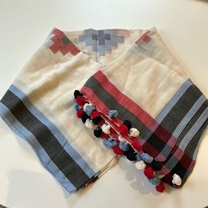 Standard form brand Pom Pom pashmina/wrap